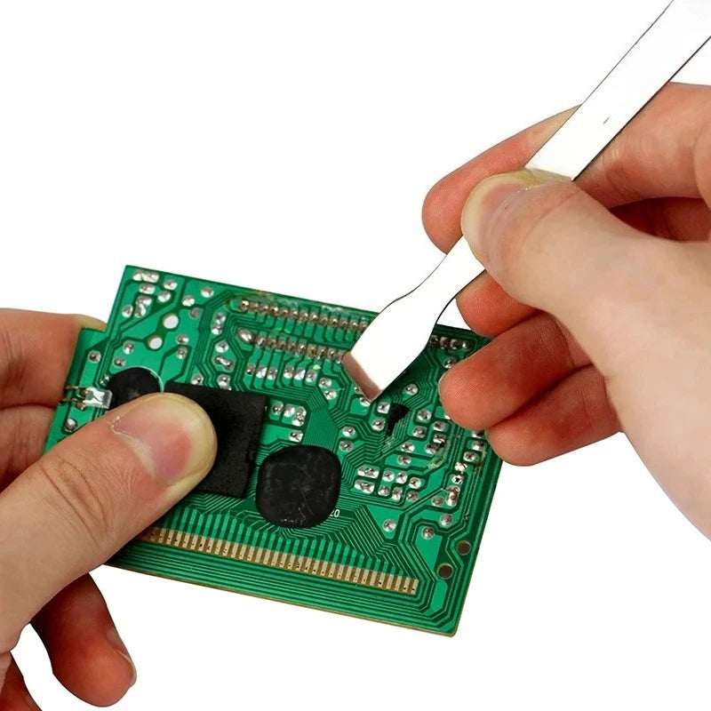 1pcs Memory Metal Tin Scraping Knife Solder Paste Mixing Knife Pry Opening Spudger for Mobile Phone Repair Tools Quake