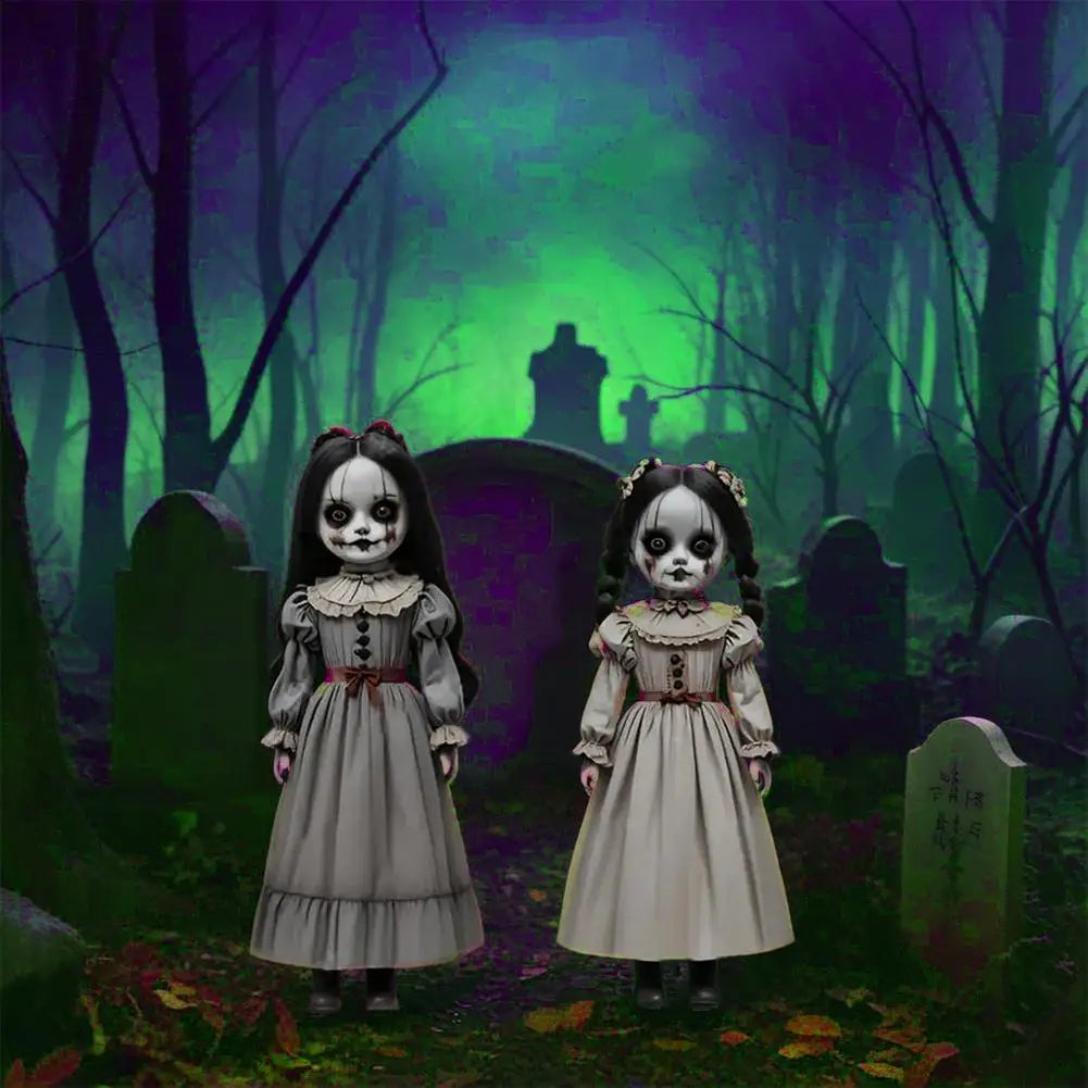 Scary Halloween Ghost Doll Ground Decoration Horror Prop Doll Ground Plug-in Large Swing Ghost Voice Control Decoration Quake