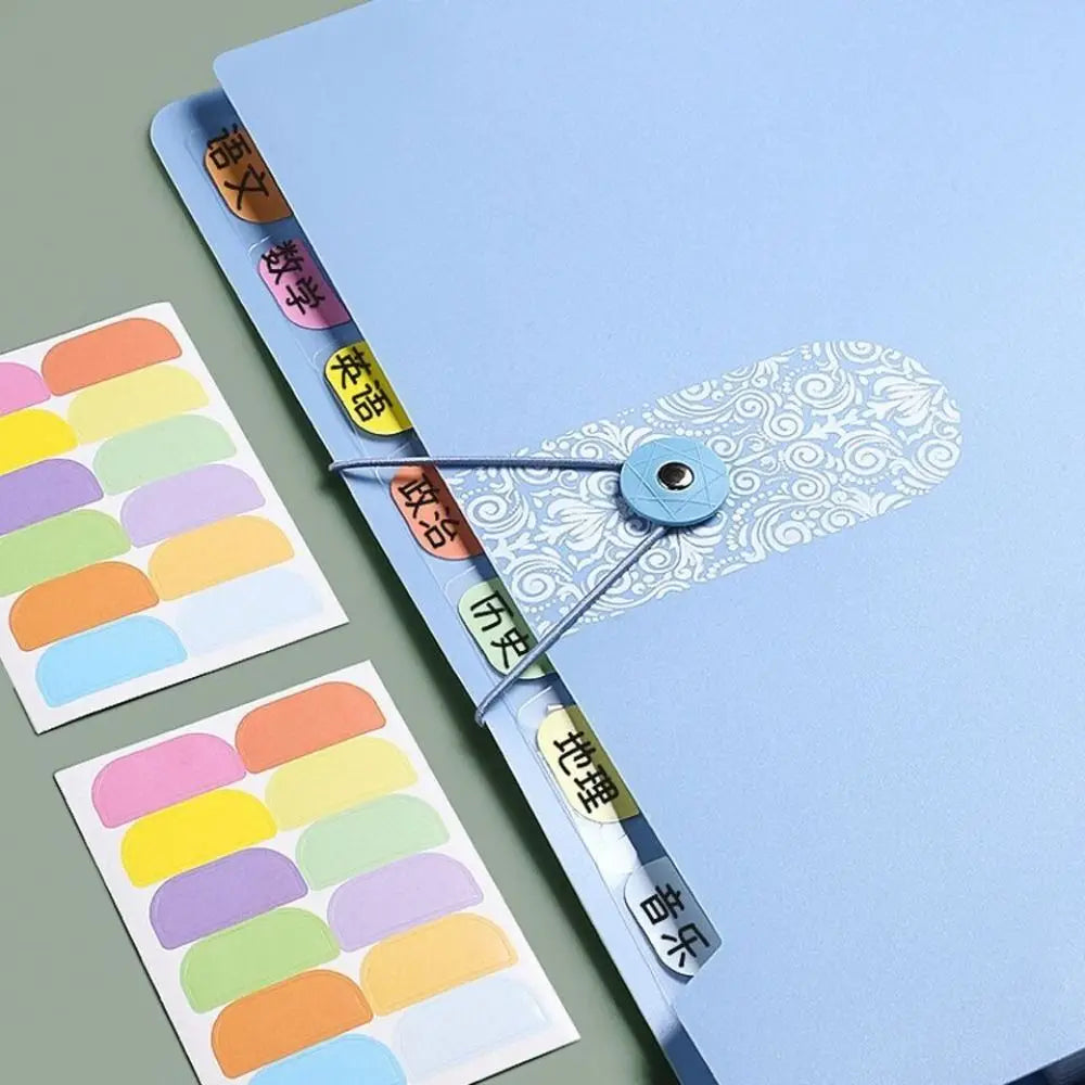 8 Grids Organ File Folder A4 Large Capacity Paper Documents Folder Office School Supplies Document Organizer Expanding File Bag Quake