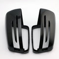For Mercedes Benz W176 W246 W212 W204 C117 X156 X204 W221 Replacement Car Side Rearview Mirror Cover Wing Cap Trim Carbon Fiber Quake Gloss Black
