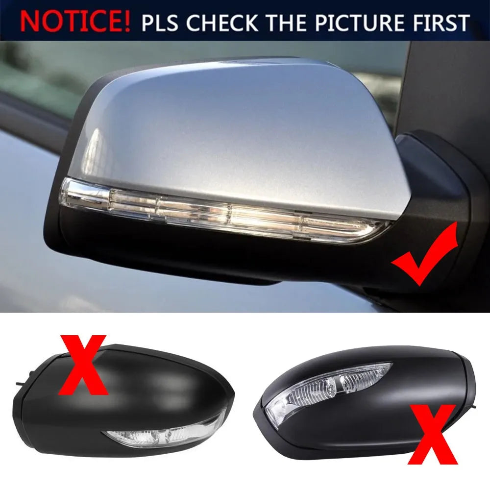 For Mercedes Benz W245 W169 2008-2012 2x Car Sticker Rearview Side Mirror Cover Wing Cap Exterior Case Trim Accessories Vehicle Quake