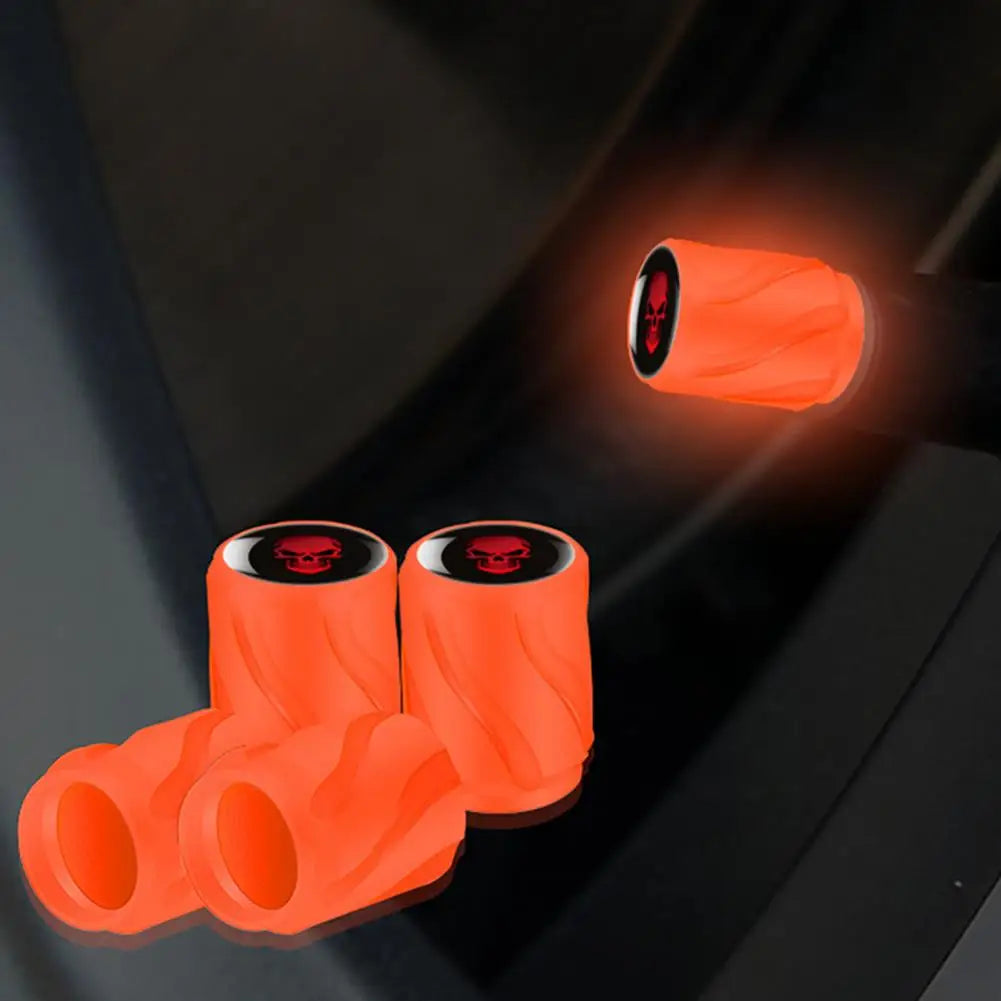 Rainproof Valve Stem Cover Enhanced Visibility Tire Valve Caps Simple Installation for Universal Car Exterior Accessories Valve Quake