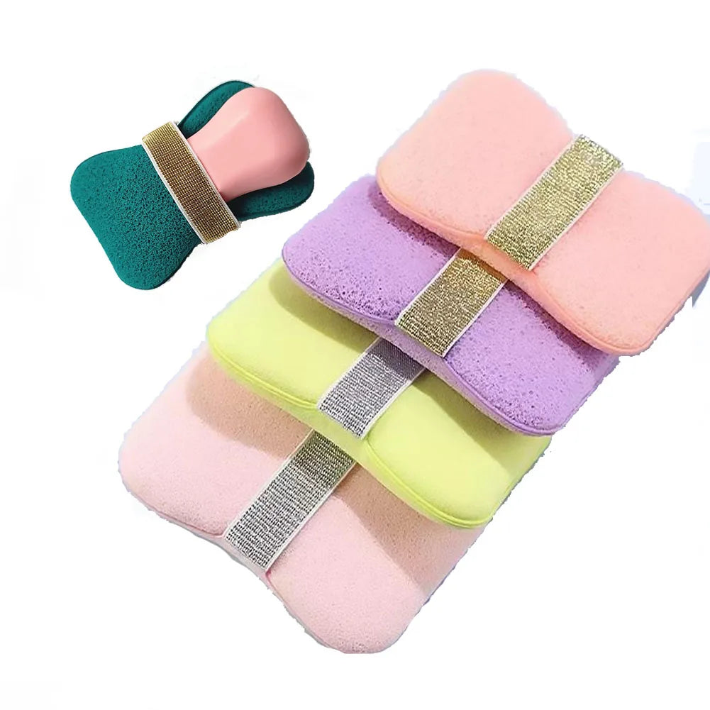 Sponge Soap Bag Bath Cleansing Foaming Net Pouch Body Exfoliating Scrubber Sponges Bathroom Nylon Soap Pocket Quake