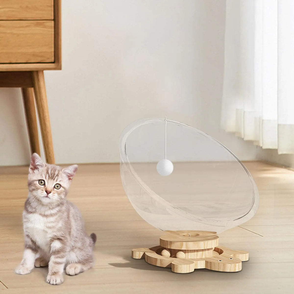 Space Capsule Cat Bed Kitten Nest Pets Nest Pets Bed for Climbing Lounging Sleeping Cats Quake M