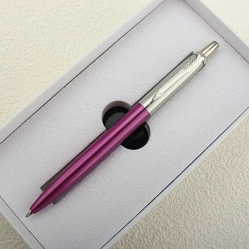 New Luxury Metal Ballpoint Pen Office Commercial Press Metal Pens Gift Automatic Ball Pens for School Quake (NOT BOX) 2