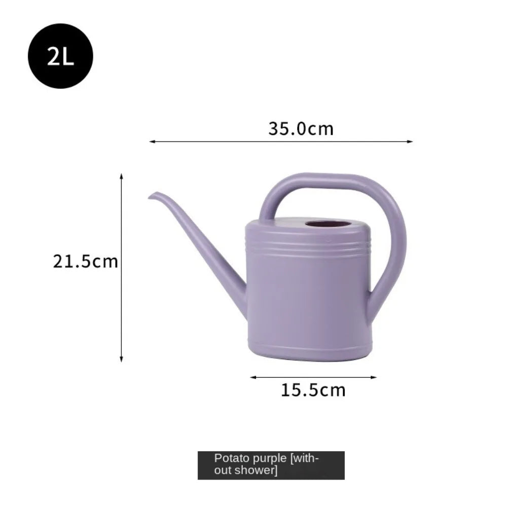 1L/2L Watering Can Pot Long Mouth Garden Plants Plants Sprinkler Large Capacity Plastic Flower Spray Water Kettle Watering Tool Quake
