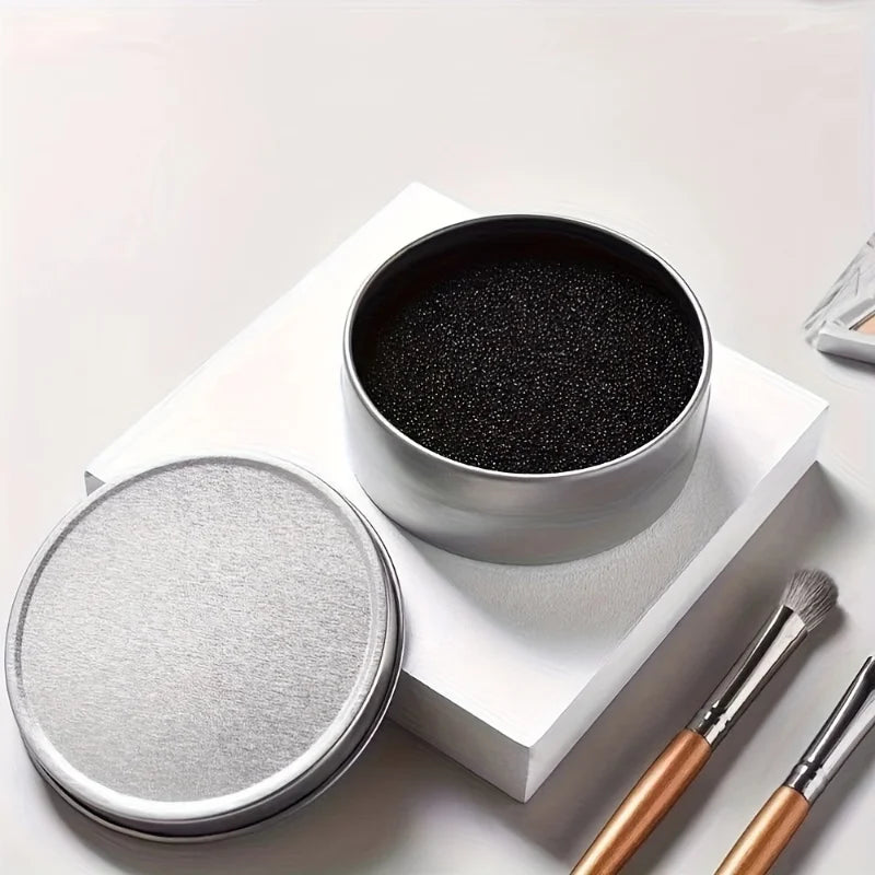 A Makeup Brush Cleaning Box-Quick-Drying Cleaning Sponge-Portable Lazy Tool - Alcohol-Free - No Power Needed - No Battery Needed Quake