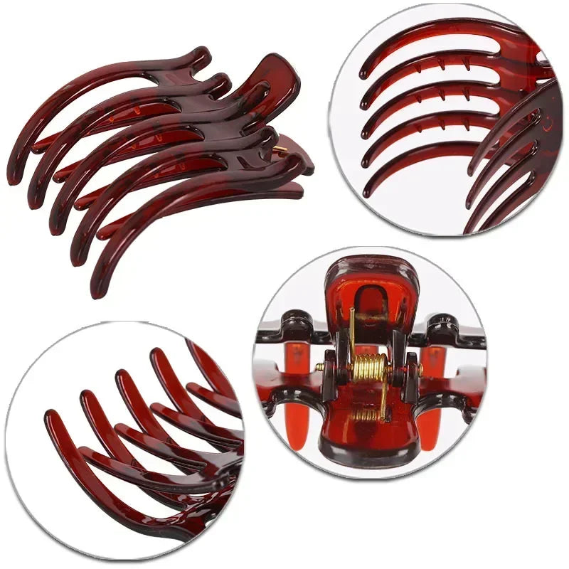 Korean Acrylic Big Size Hair Claws Elegant Frosted Hair Clips Hairpins Barrette Headwear for Women Girl Hair Styling Accessories Quake