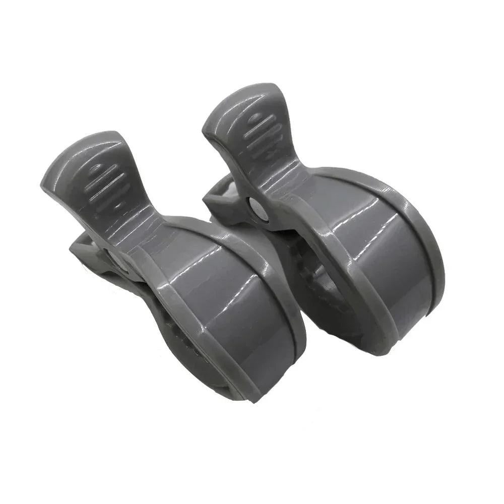 vvocci 2Pcs Baby Strollers New Hook Clip Alligator Clip Pram Peg Portable Stroller Hook Kids Car Seat Baby Stroller Accessories Quake B184 grey