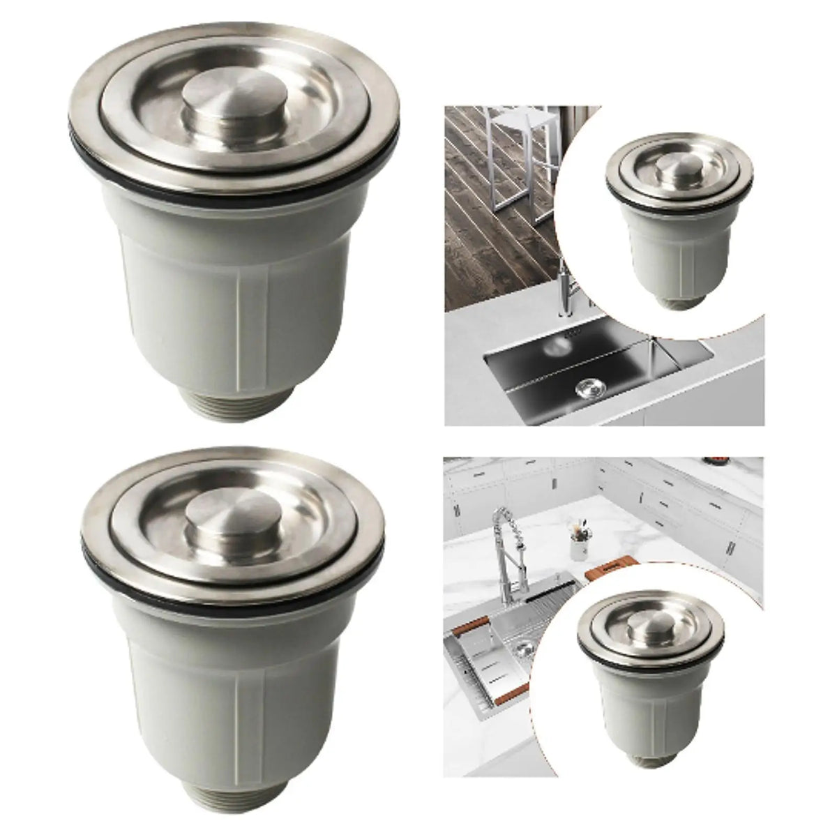 Kitchen Sink Stopper Strainer Filter Basket Sink Filter for Catching Food and Debris Heat Resistant Anti Clogging for Home Quake