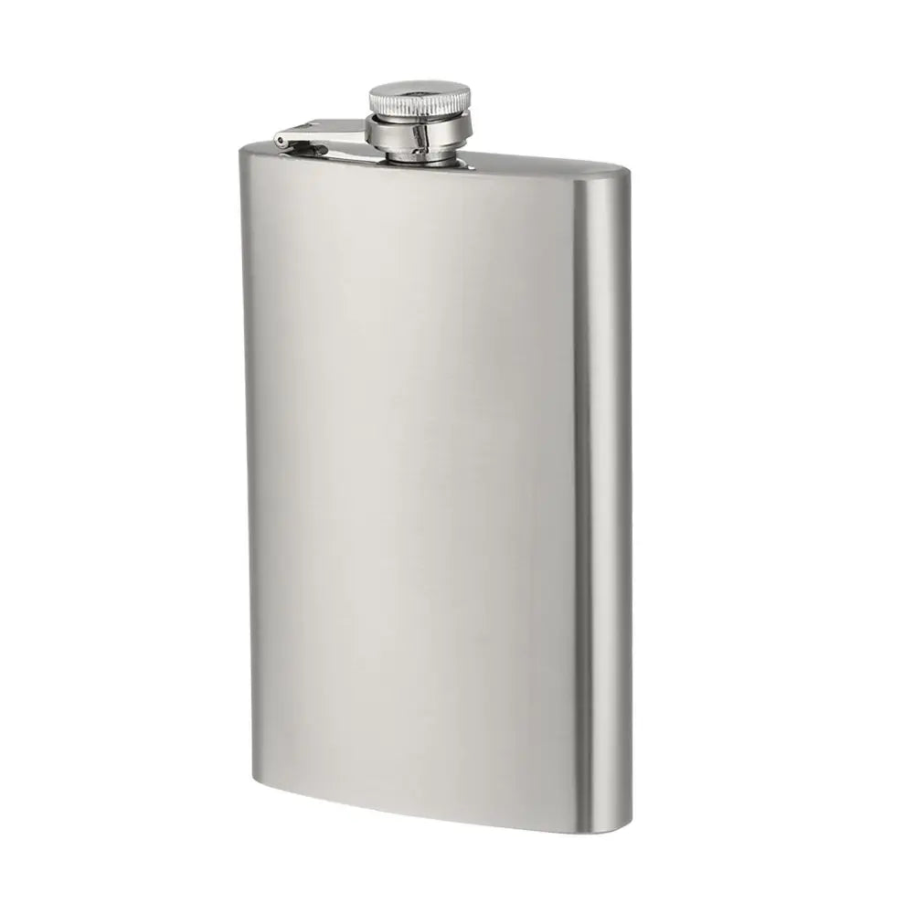 Stainless Steel Hip Flask Portable Liquor Flask Leakproof Drinking Bottle Alcohol Wine Whiskey Holder Drinkware Wedding Party Quake 10oz (280ml)