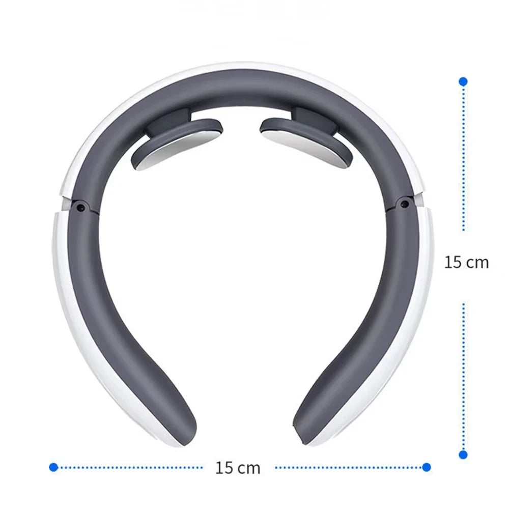 Electric Neck Massager 6-Mode 9-Speed Massager Muscle Relaxation Battery Neck Massager Tool Relax Cervical Neck Protector Quake