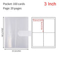3/4/5/6 Inch 80/160 Slot Photo Album Idol Photocard Holder Idol Star Card Collect Book Creative Photo Albums Picture Card Holder Quake 3 Inch-160 Cards