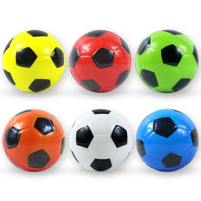 63mm Mini Soccer Ball Kids Soft Elastic Bouncing Toy Outdoor Fun Sport Ball Random Color Quake