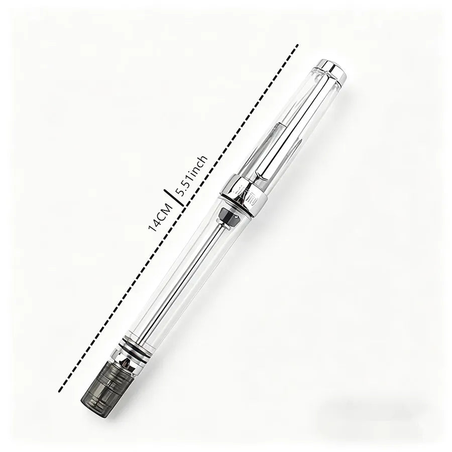 Vacuum Filling Fountain Pen Large Ink Capacity Easy Clean F Tip Pen for Adult Writing Practice Business Office School Supplies Quake