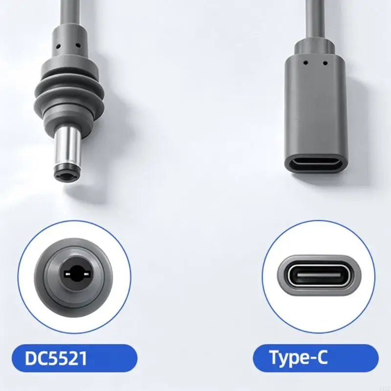 USB C Female to DC5.5X2.1Mm Male Adapters Cable for Star Mini, Compactly Power Cord for Portable Vehicle and Field K1KF Quake