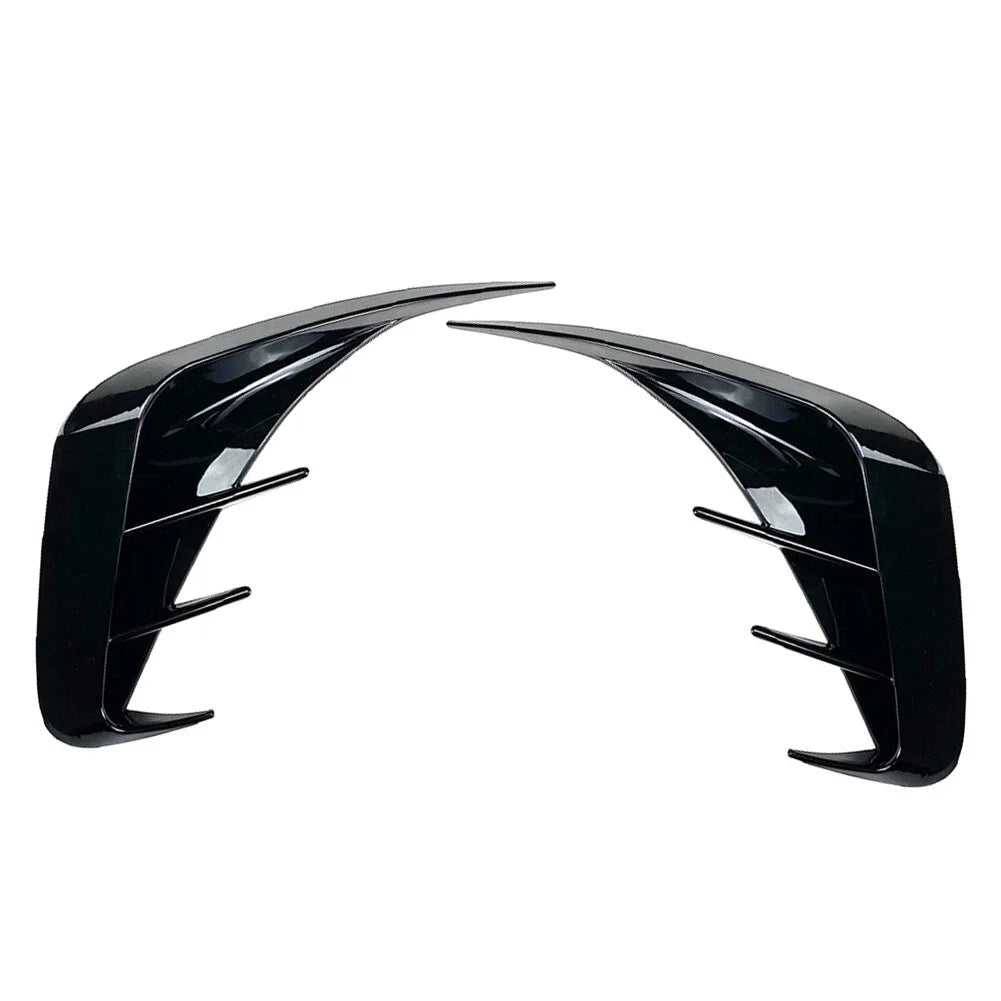 For BMW 3 Series G20 320i 330i 2019-2022 Car Sticker Rear Bumper Spoiler Side Canard Splitter Styling Carbon Fiber Gloss Black Quake