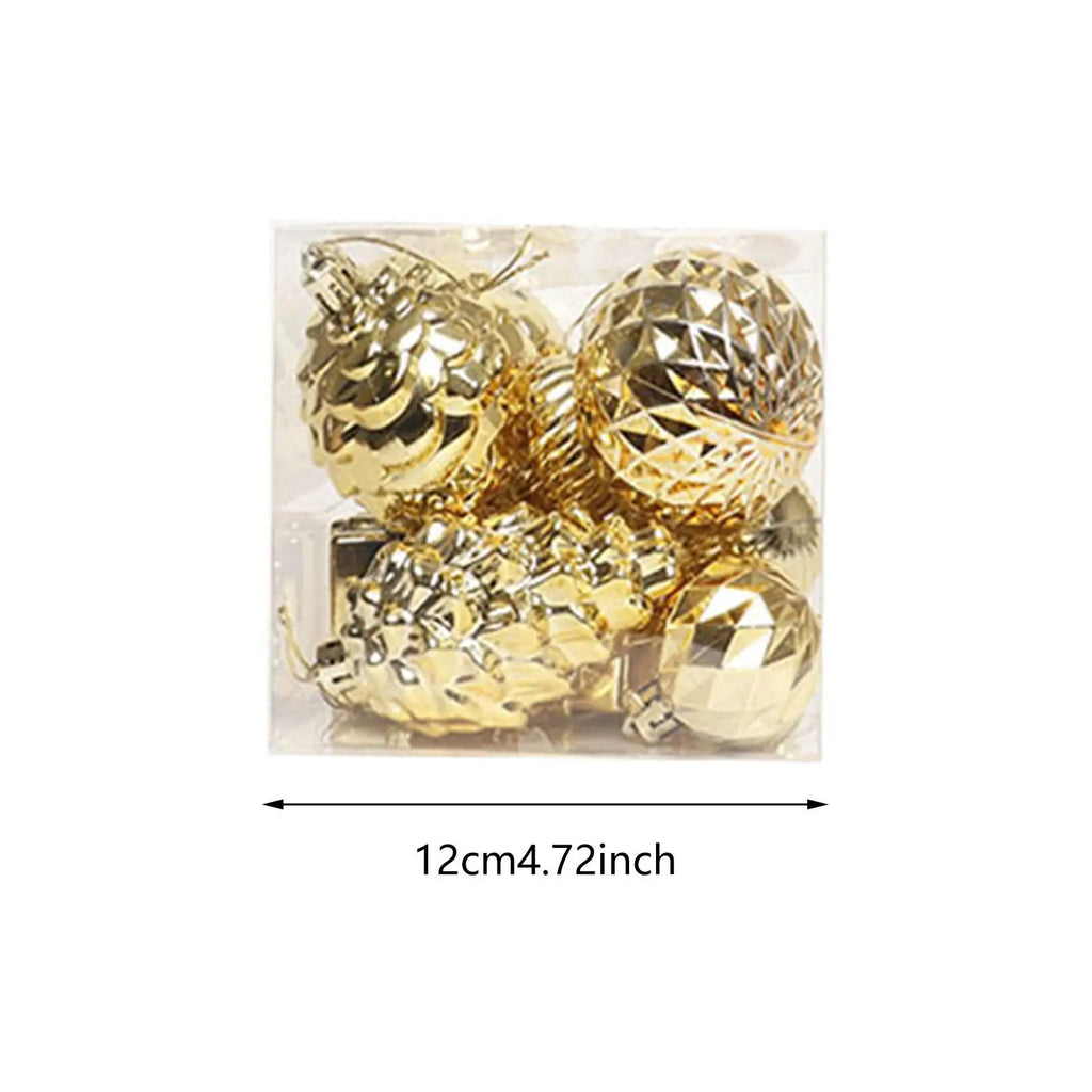10 Pieces Christmas Tree Ball Ornaments Hanging Shatterproof Xmas Small Pendants for Celebration Birthday Party Decorations Home Quake
