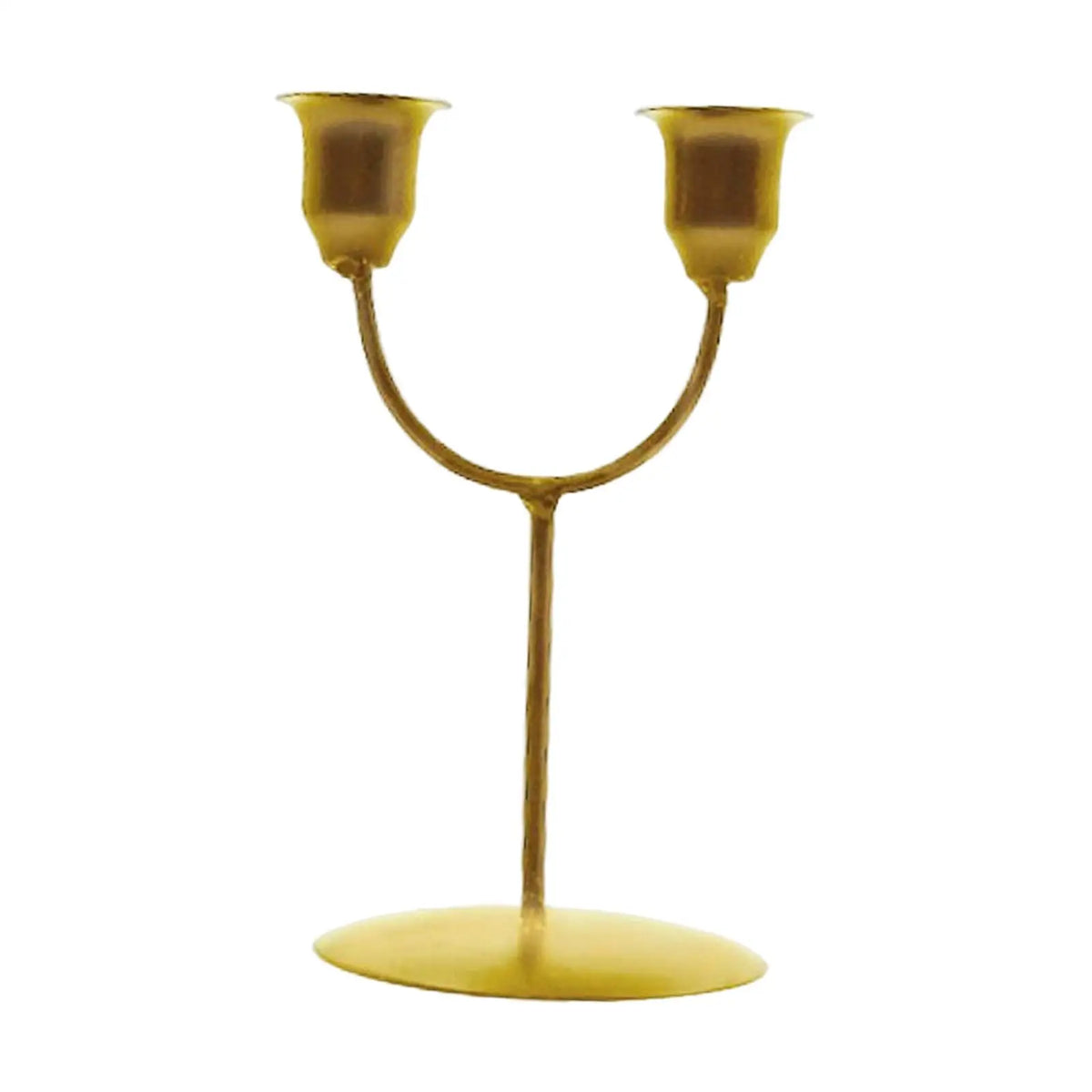 Candles Holder Candlestick Vintage Style Taper Candles Stand Art Decor Decorative Tabletop Candleholder for Living Room Quake Aureate