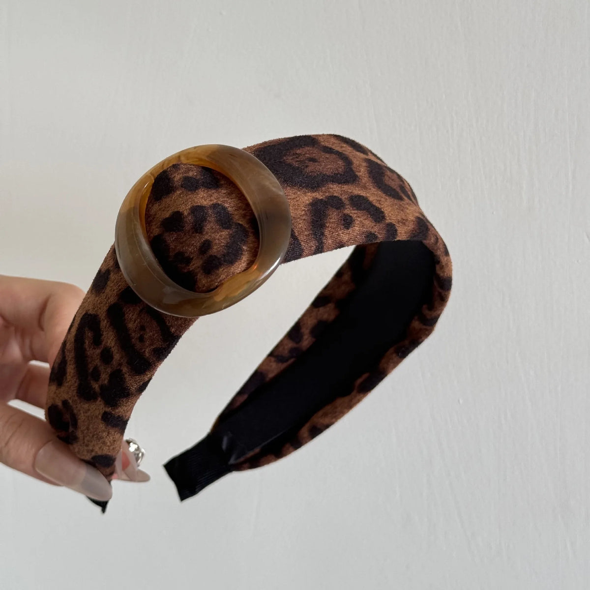 Retro Leopard Print Headbands Korean Style Fashion Personalized Versatile Headbands Women Female Party Holiday Hair Accessories Quake qbw
