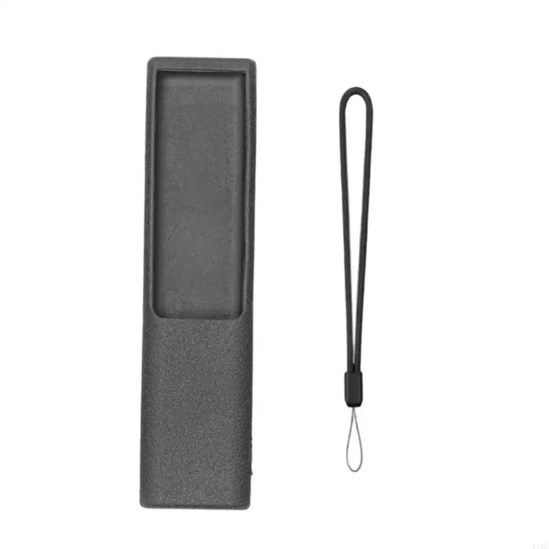 Remote Cover Silicone Sleeve with Pebbled Grip Texture, Lanyard and Button Window for BN591388K Household Use K1KF Quake Black CN