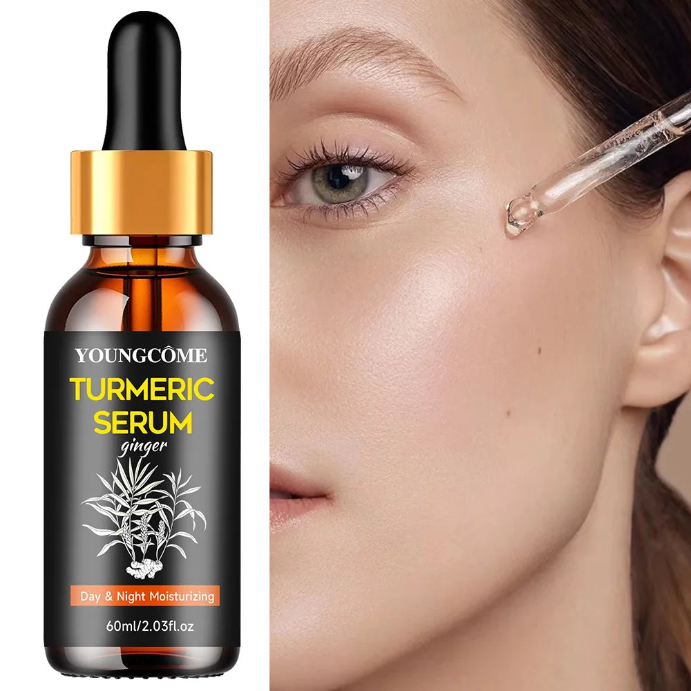 Turmeric Freckle Wrinkle Remover Face Serum Lifting Firm Fade Fine Lines Anti-aging Essence Whitening Brighten Nourish Skin Care Quake