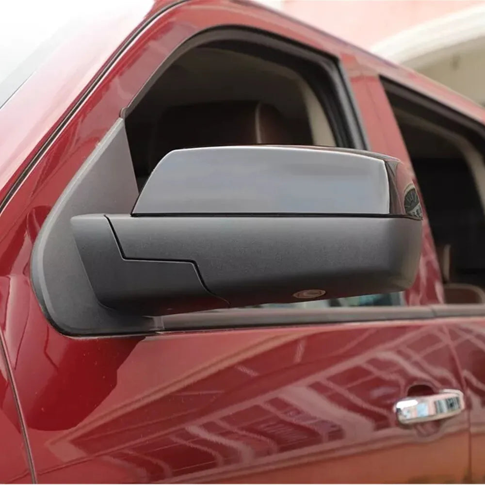 For Chevrolet Silverado GMC Sierra 1500 2500 3500 2014-2018 2x Car Replacement Rearview Side Mirror Cover Wing Cap Case Trim Quake