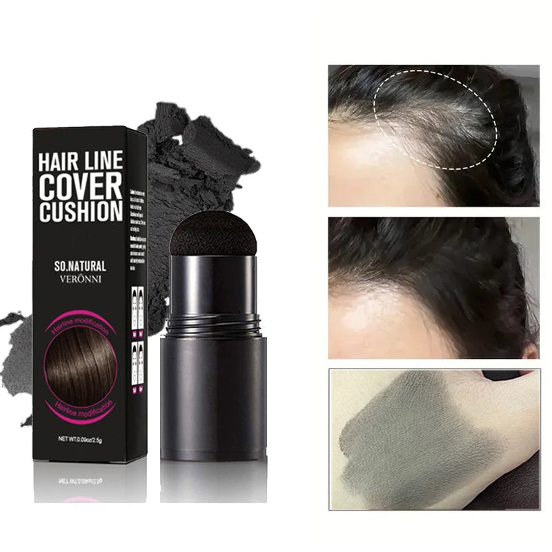 Instant Hairline Powder, Fast Covering Hair Root Concealer, Eyebrow and Beard Lines, and Long-lasting Wind and Sweat Resistant Quake