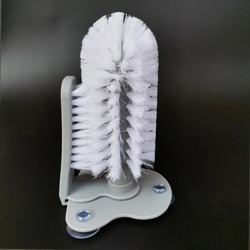 Creative Wall Suction Lazy Automatic Cup Brush Glass Cleaning Brush Quake