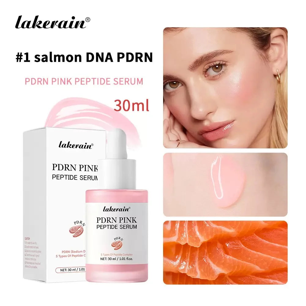 Salmon DNA PDRN Pink Peptide callage Serum Pink Glow Serum Remove Skin Darkness Hydrating Moisturizing Firming Korean Skincare Quake 01Salmon DNA PDRN
