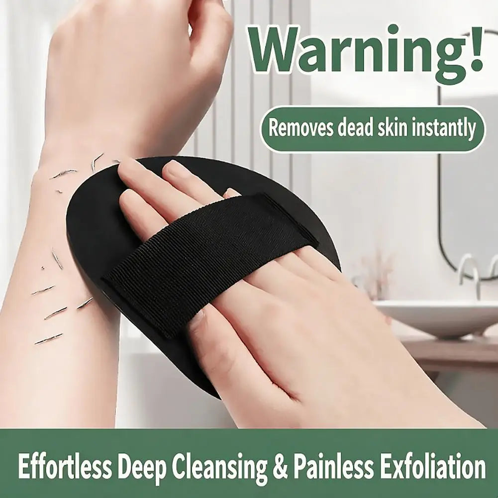 Body Exfoliating Bath Brush-Circular Scrubber for Dead Skin Removal, Painless Shower Tool, Moisturizing Bathing Towel, Skin Care Quake