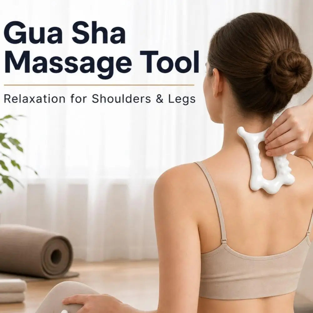 Ergonomic Versatile Handheld Gua Sha Board For Face & Body - Non-ceramic Gua Sha Massage Tool Relaxation And Beauty Massager Quake