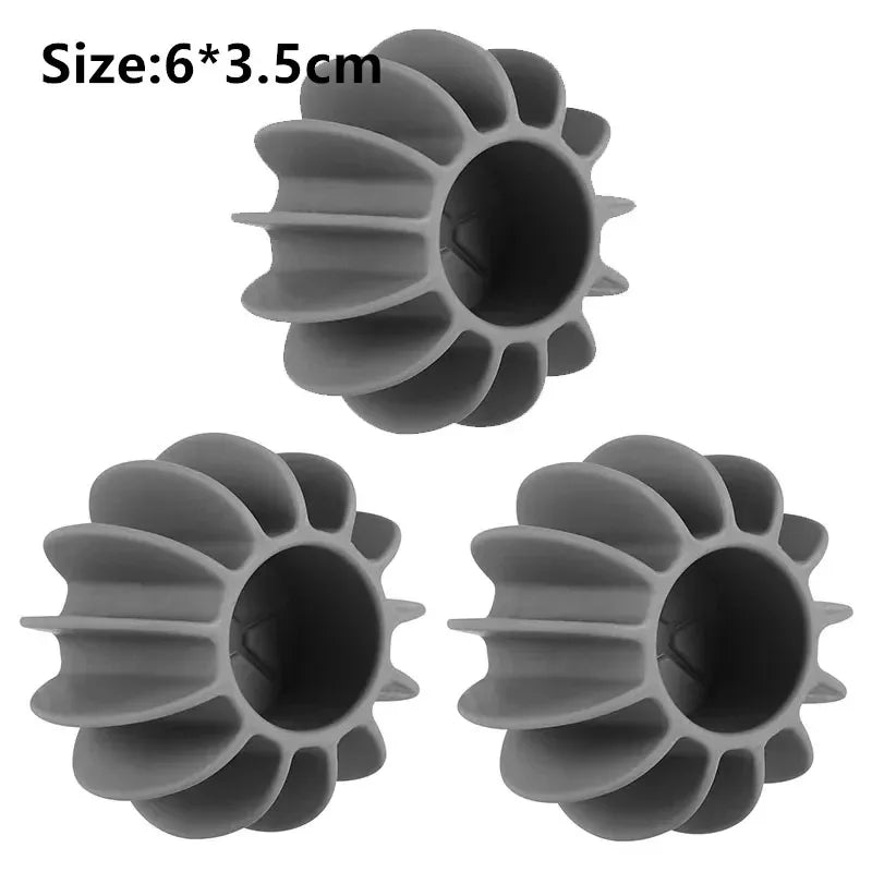 Laundry ball reusable clothes hair cleaning tool pet hair remover washing machine cat scratching machine laundry ball Quake Grey 6x3.5cm 3PCS