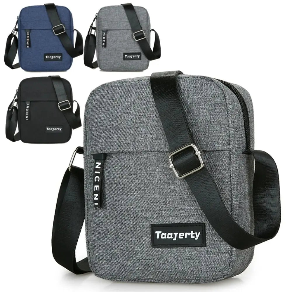 Nylon Shoulder Bag Men Solid Color Crossbody Bag Casual and Fashionable Retro Bag Business Crossbody Bags for Men Hand Bag Quake