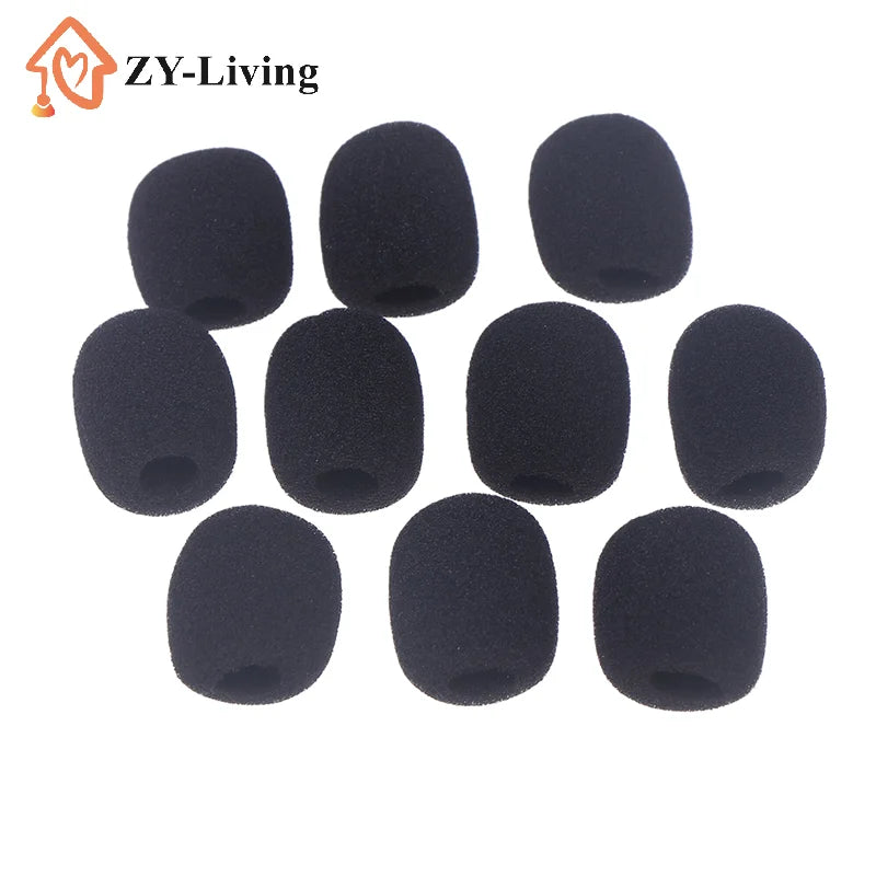 10/20PCS Black Headset Microphone Sponge For Motorcycle Intercom Helmet Bluetooth Headset Microphone Sponges Quake