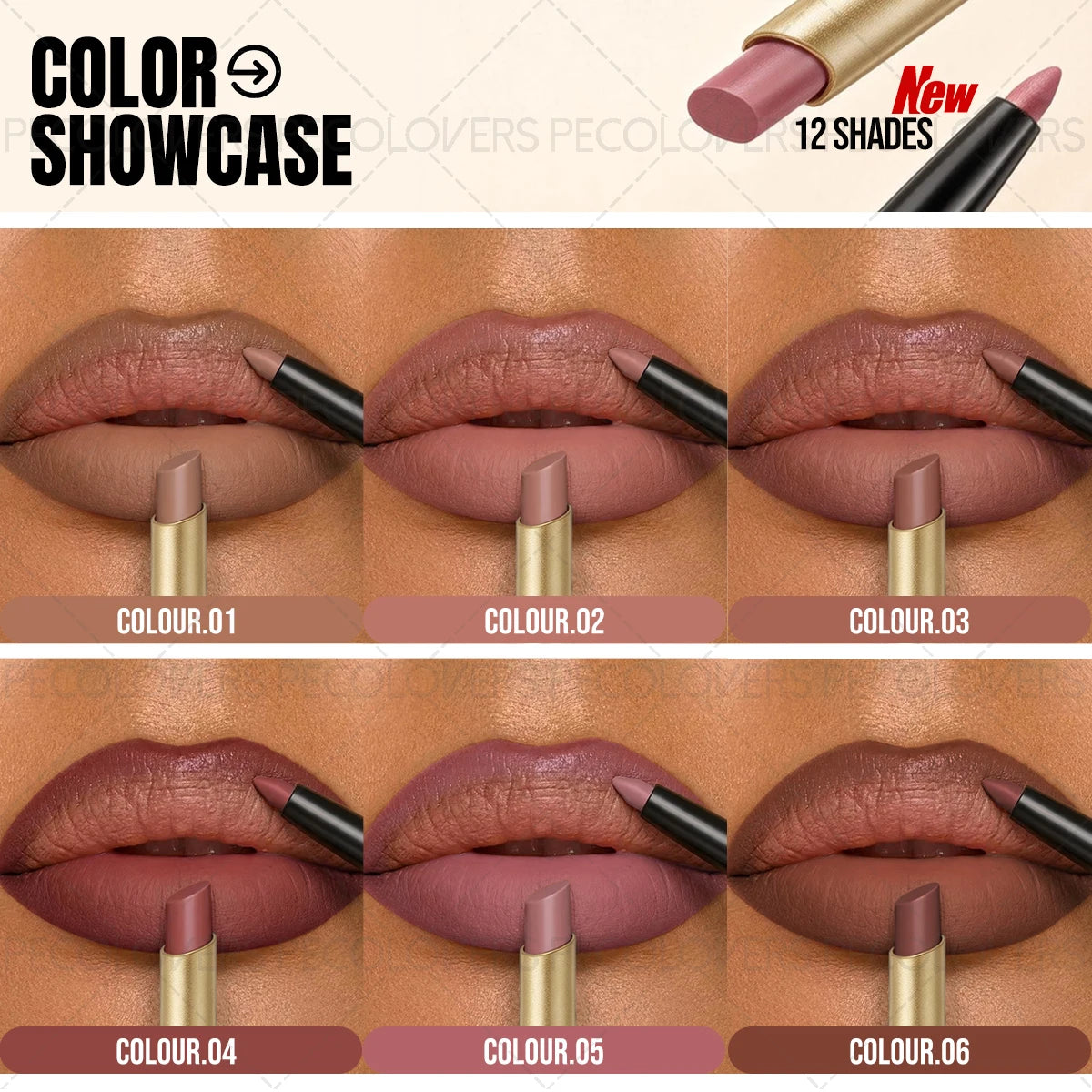 1PC Lip Liner, Multiple Colors To Choose From, Full and Charming Lips, Contouring Lips, Lip Cosmetics Quake