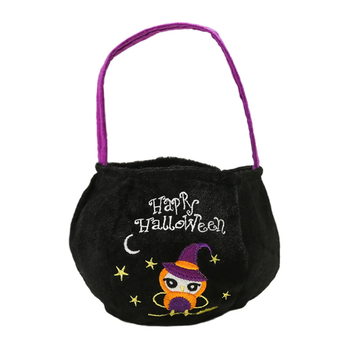 Halloween Trick or Treat Bag Multipurpose with Handle Halloween Treat Bag Quake Owl