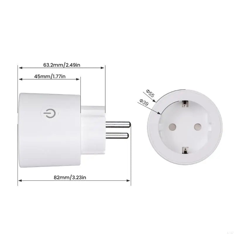 Wireless Remote Voice Control Timer Electrical Socket for Intelligent Home Portable Intelligent Socket 16A Household K1KF Quake