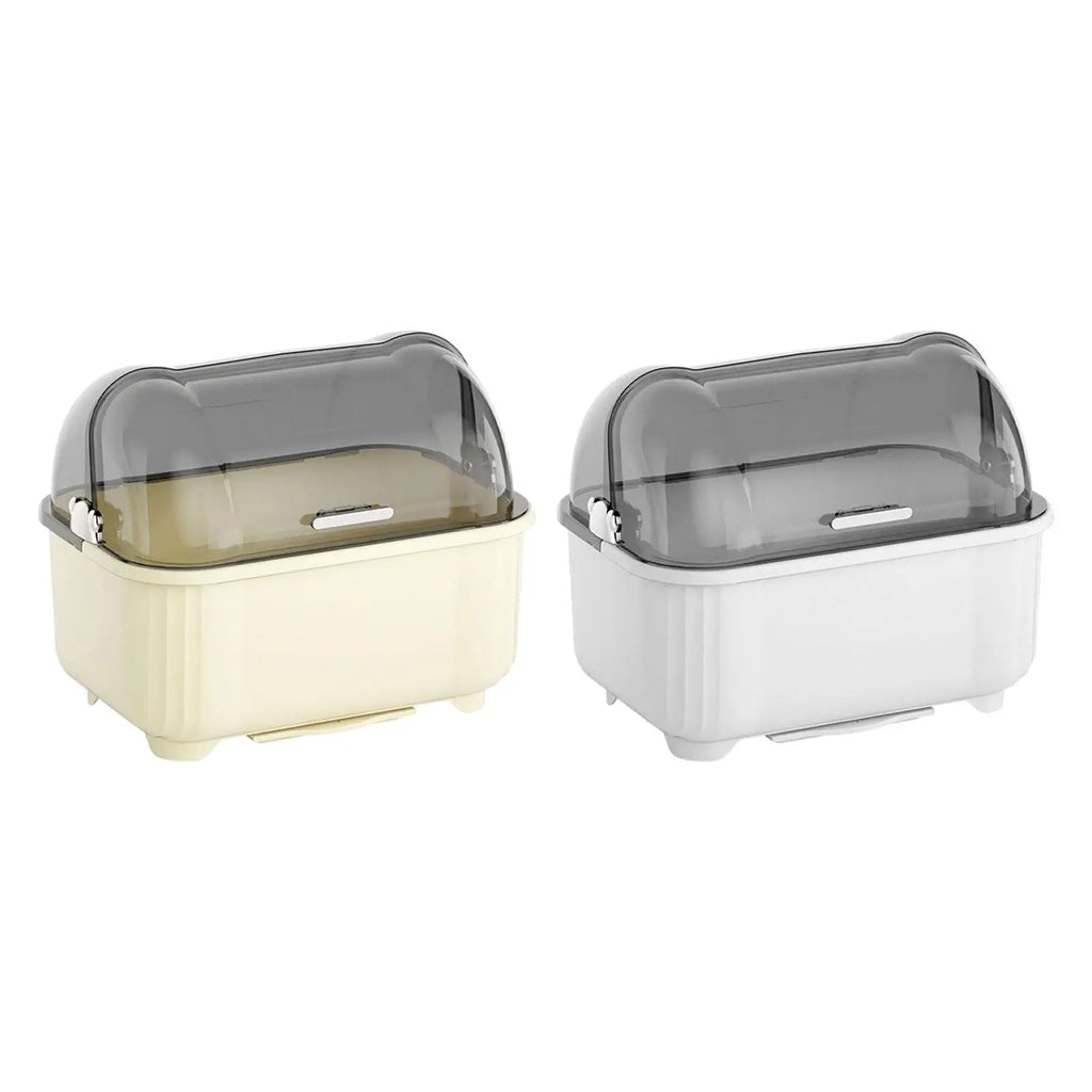 Household Nursing Bottle Holder Drain Board Large Dish Drying Rack with Lid for Kitchen Tableware Storage Solution Quake