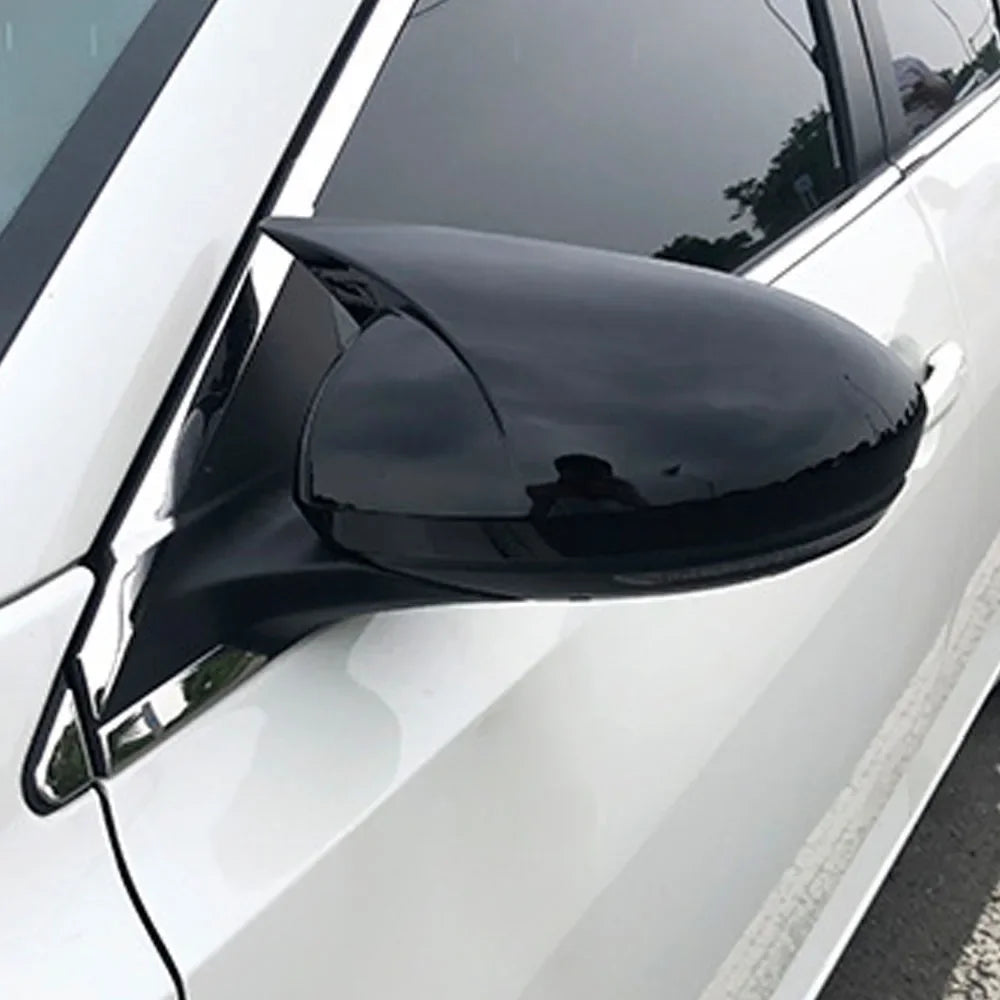 For NISSAN Altima 2019-2023 Sentra/Sylphy 2020-2023 Mirror Cover Rearview Side Mirror Cover Wing Cap Exterior Rear View Trim Quake Gloss Black