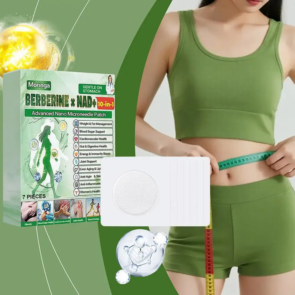 3Boxes Moringa Advanced Nano Microneedle Body Care Patch- Easy To Use Body Firming Sticker Daily Figure Line Care Unisex Quake