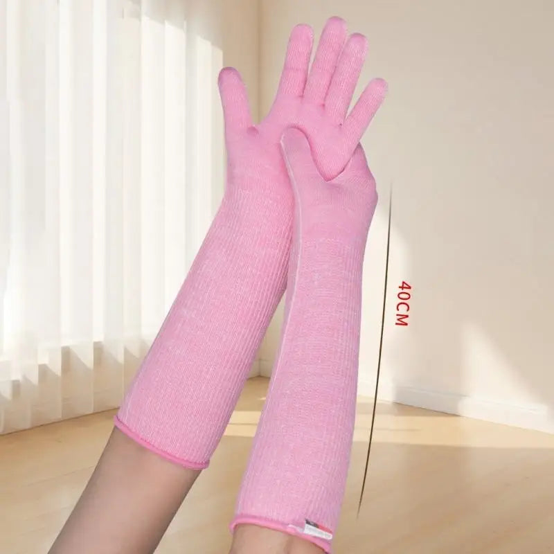 Cut Resistant Pet Handling Gloves with Extended Forearm Coverage, Phone Use Fingers for Grooming and Daily Animal Care K1KF Quake