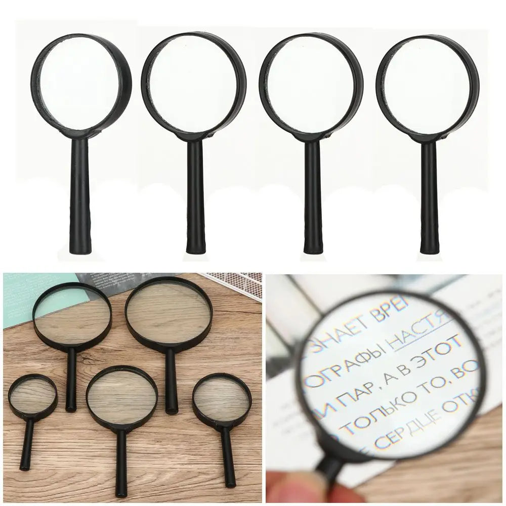 Mini Pocket 40/50/60/75/90/100/110/130mm Insect viewer Reading Glass Lens Hand Held Magnifier Jewelry Loupe 1~6X Magnifying Quake
