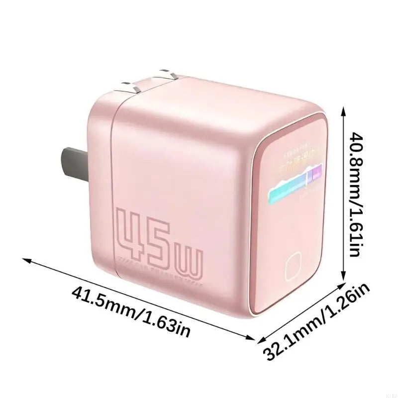 45W USB C Chargers With AI Intelligent Screen Display Universal For Phone 17 16 15 Tablet Type C Fast Charging Block K1KF Quake