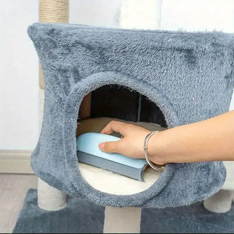Household Manual Lint Scraper Brush Clothes Sofa Pet Hair Remover Portable Fabric Fur Dust Cleaning Grooming Comb Quake