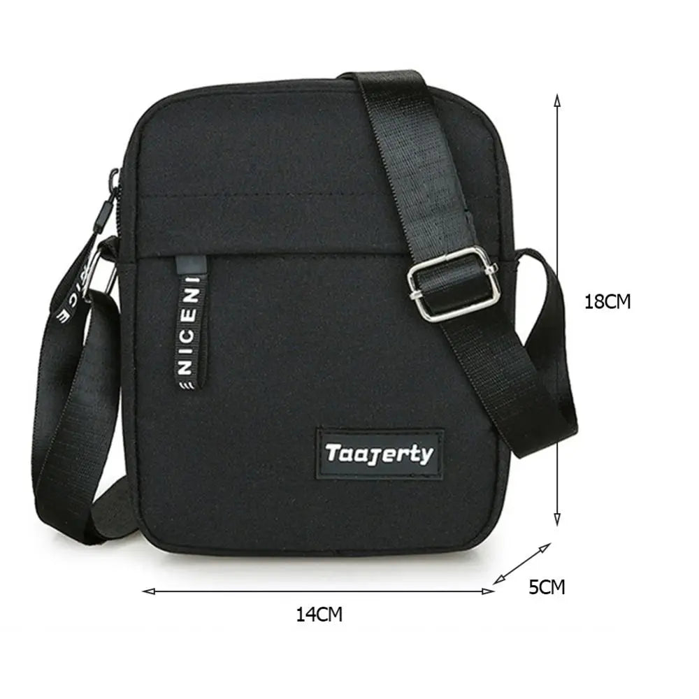 Nylon Shoulder Bag Men Solid Color Crossbody Bag Casual and Fashionable Retro Bag Business Crossbody Bags for Men Hand Bag Quake