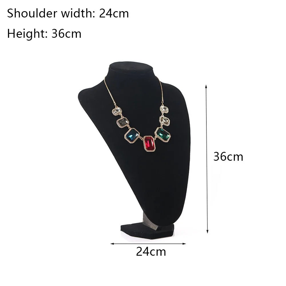 New Pendant Display Jewelry Display Rack Mannequin Jewellery Necklace Stands Retail Shop Decorate Display Organizer Stand Quake 36x24cm