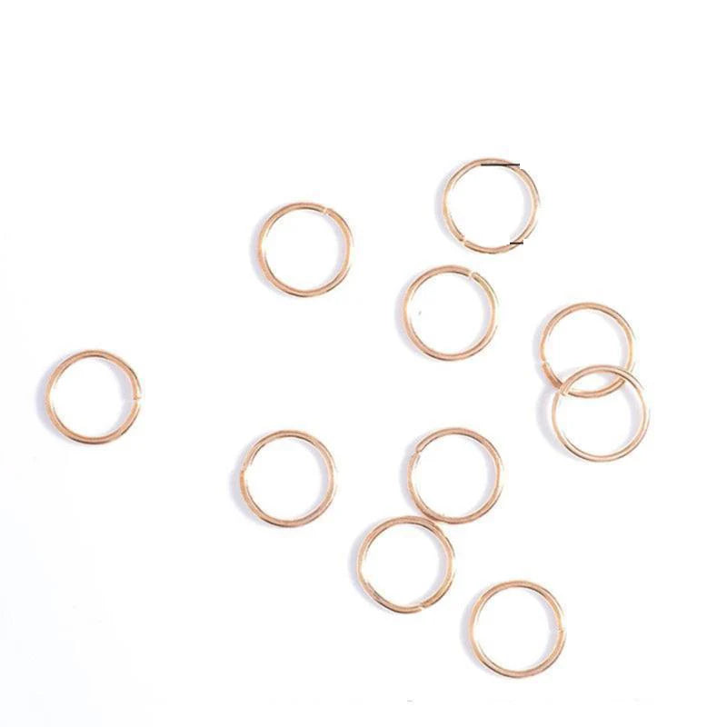 5/10 Pcs Hair Braids Leaves Beads Women Silver Gold Color Hip-hop Hair Rings Braid Bead Hair Headband Braiders Accessories Quake 10pcs 1