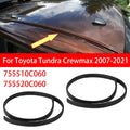165cm For Toyota Tundra Crewmax 2007-2021 755510C060 755520C060Pair Car Roof Drip Finish Moulding Seal Strips Parts Accessories Quake Default Title