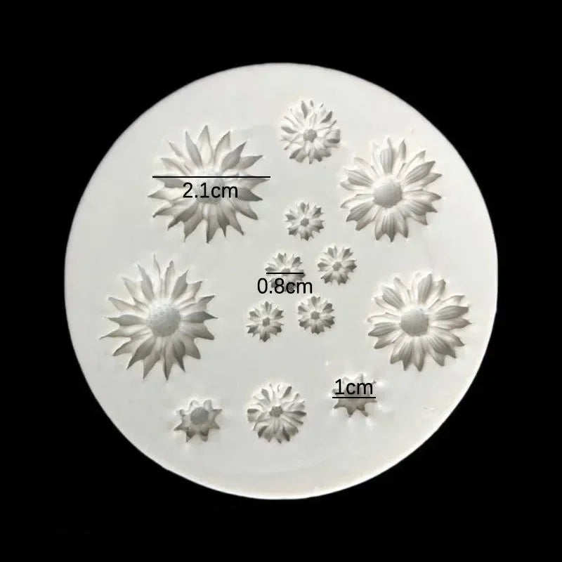 1pc Flower Silicone Mould Bouquet Polymer Clay Flower Casting Mold For DIY Earring Pendants Making Polymer Clay Craft Moulds DIY Quake mold